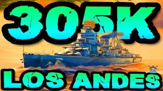 Los Andes T9 drückt 305K DMG *SEKUNDÄÄÄRE!!!* im "300K Club" ️ in World of Warships 