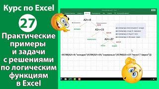 Практические примеры и задачи с решениями по логическим функциям в Excel [Решение задач в Экселе]