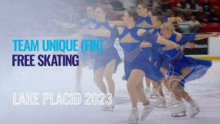 Team Unique (FIN) | Free Skating | Lake Placid 2023 | #WorldSynchro