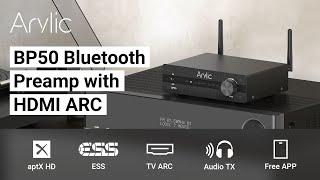 BP50 All-in-one Bluetooth Preamplifier | ESS ES9023P, HDMI ARC and aptX HD