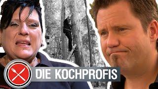 HÄRTEPROBE in großer Höhe !!! Lässt Chris los? | Die Kochprofis - Einsatz am Herd