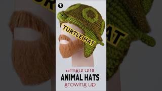 Crochet pattern from Amigurumi Animal Hats Growing Up by Linda Wright on Amazon #Crochet #amigurumi