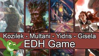 Kozilek vs Multani vs Yidris vs Gisela EDH / CMDR game play for Magic: The Gathering