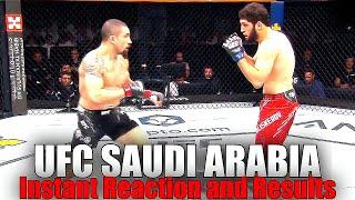 UFC Saudi Arabia (Robert Whittaker vs Ikram Aliskerov): Reaction and Results