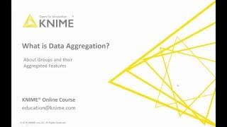 What's data aggregation?