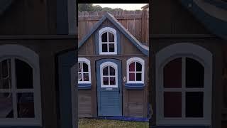 Kidkraft Forestview II playhouse build & makeover! Available at Walmart! plz Subscribe #shorts #sahm