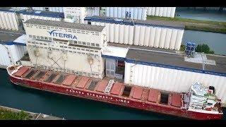 Grain loading and discharge operations – MV CSL St-Laurent – Thunder Bay to Montreal