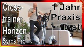 Crosstrainer Horizon Syros Pro  1 Jahr Praxis [ Kardio Heimtrainer ] Fitness Studio zu Hause Kardio