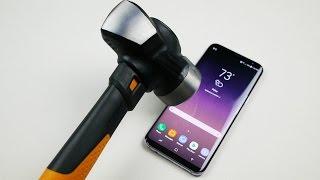 Samsung Galaxy S8 Plus Hammer & Knife Scratch Test