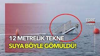 Bodrum'da 12 Metrelik Tekne Bir Anda Suya Gömüldü - TGRT Haber