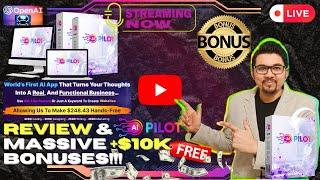 AI Pilot Review[LIVE] AI Assistant Marketing Suite With 85-in-1 AI ToolsFREE 10K Bonuses