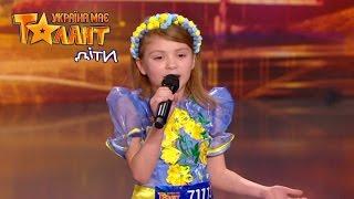 Little patriot with amazing song on Ukraine's Got Talent.