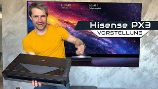 Hisense PX3 - Das neue Laser TV Highlight 2024? TriChroma, VIDAA U7, TV Tuner, Dolby Vision uvm.