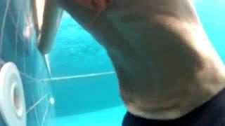 Extreme underwater back massage