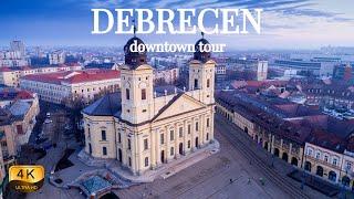 【4K】DEBRECEN, Hungary - Tour through heart of the city