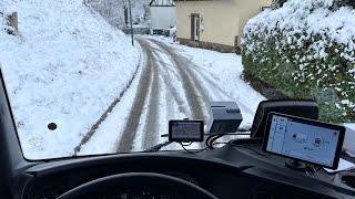 Mercedes Atego 1524 (2022) LKW Snow Winter Countryside Road Drive by AutoSter