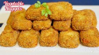 Homemade Vegetable Nuggets Recipe For kids | Mix Vegetable Chop | Vegetable Nuggets