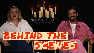 Prey for the Devil's Jacqueline Byers & Christian Navarro Talk Behind the Scenes of New Horror Film