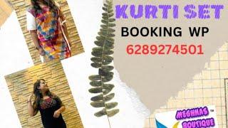 Meghnas Designer Kurti Set Collection  DT 21/05/25  COD All  Booking WP 6289274501/9073469910