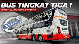 NAIK BUS TINGKAT 3, GIMANA RASANYA ?? Harapan Jaya DD Combi 3 Deck Jakarta - Malang #1