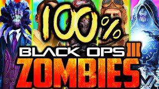 ALL 43 BO3 ZOMBIES EASTER EGGS MAIN/SIDE SPEEDRUN!!⭐(100% BO3!!) Call of Duty: Black Ops 6 Challenge