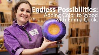 Wooden Platter: Easy Woodturning and Coloring Techniques with Emma Cook