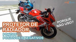 PROTETOR DE RADIADOR PARA CBR650R 2021 E YAMAHA R3 2022. PONTOS POSITIVOS E NEGATIVOS. VALE A PENA?