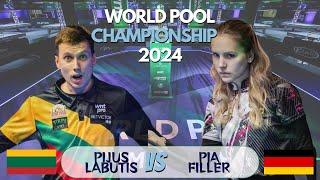 PIJUS LABUTIS VS PIA FILLER • WORLD POOL CHAMPIONSHIP 2024