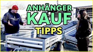 #TIPPs  Anhängerkauf 750 kg der Spanngurt Coach läßt sich beim Anhängerfachhändler beraten