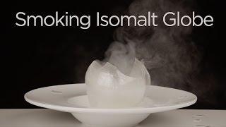 Blown Sugar / Isomalt Sphere Filled with Smoke