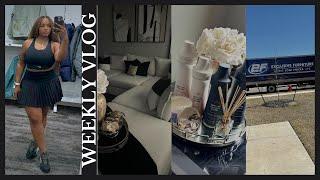 VLOG | ADJUSTING TO MY NEW HOME + NEW COUCH DELIVERY + NEW CLOSET DIY + HOME DECOR SHOPPING & MORE