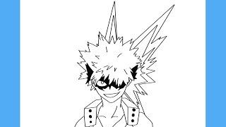 HOW TO DRAW BAKUGO KATSUKI DE BOKU NO HERO ACADEMIA (My Hero Academia)