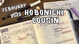 Hobonichi Cousin | February Monthly | TheCoffeeMonsterzCo