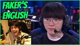 Caedrel Reacts To Faker's English Being CRAZY Good