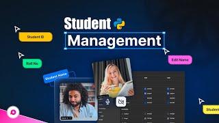 Student Management System With Database In Python | Modern GUI | Python project for beginners.