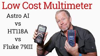 Low Cost Digital Multimeters versus a Fluke #HT118A #HT118E #kaiweets #Kleinmultimeter