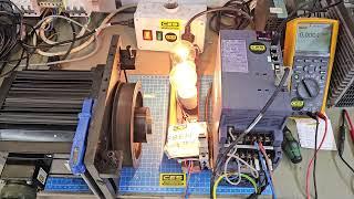 LNC Erherservo ESD402B6-VE2 Servo sürücü ve motor tamir sonrası test işlemi... CES ELEKTRONİK