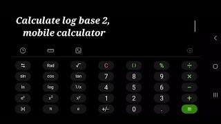 Calculate log base 2. Mobile