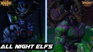Warcraft 3 Reforged - All Night Elfs Comparison - Original vs Reforged