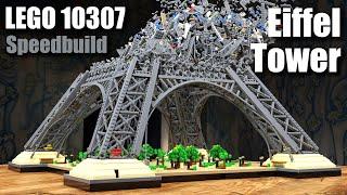 LEGO 10307 Eiffel Tower Animated Speedbuild | LEGO Eiffel Tower | Blender Geometry Nodes Animation