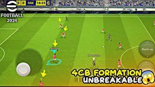 Unbreakable 4CB Formation For Xabi Alonso's Quick Counter Playstyle || eFootball 2024 Mobile