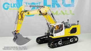 lesu 1/14 945 3-arm hydraulic model excavator operation display