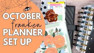 OCTOBER PLANNER SETUP | THE HAPPY PLANNER - PLANNER MOVE IN - FRANKENPLANNER FRANKEN PLANNER SET UP