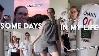 Public Viewing, Sommerkleidung nähen, Vinted fails (again), eigene Trikots || some days in my life