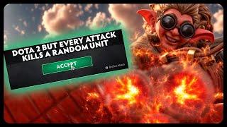 Dota 2 But Every Attack Kills A Random Unit