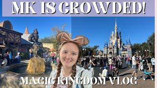 MAGIC KINGDOM IS CRAZY CROWDED RIGHT NOW || Disney World Vlog January 2025