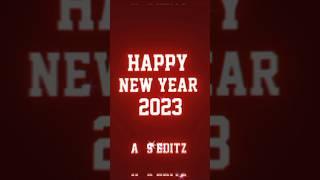 Happy New Year Status 2023  || Black Screen Status||  #shorts #short #video #anisrj07
