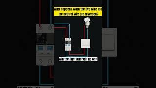 What happens when the live wire and the neutral wire are reversed?