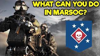 WHAT ARE THE DIFFERENT JOBS OF MARINE RAIDERS? (MARSOC)