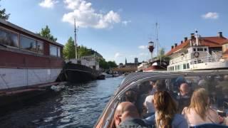 Copenhagen Inner Harbor and Canal Tour 4K Motion Timelapse